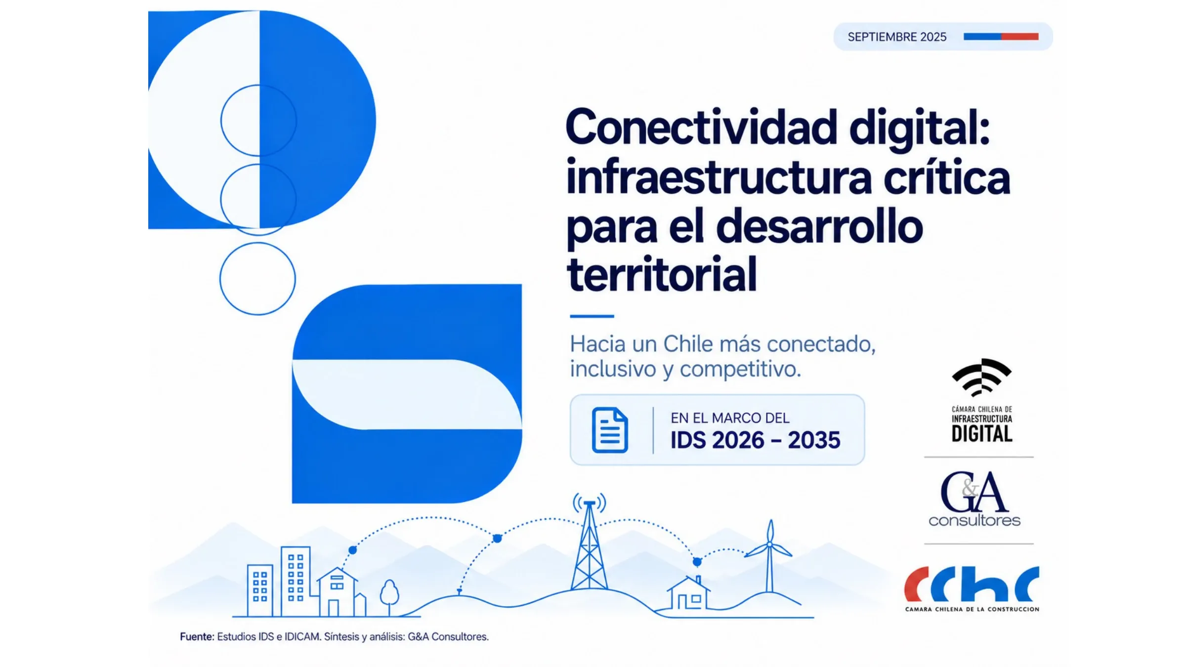 Portada: Conectividad digital, infraestructura crítica para el desarrollo territorial (IDS 2026–2035)